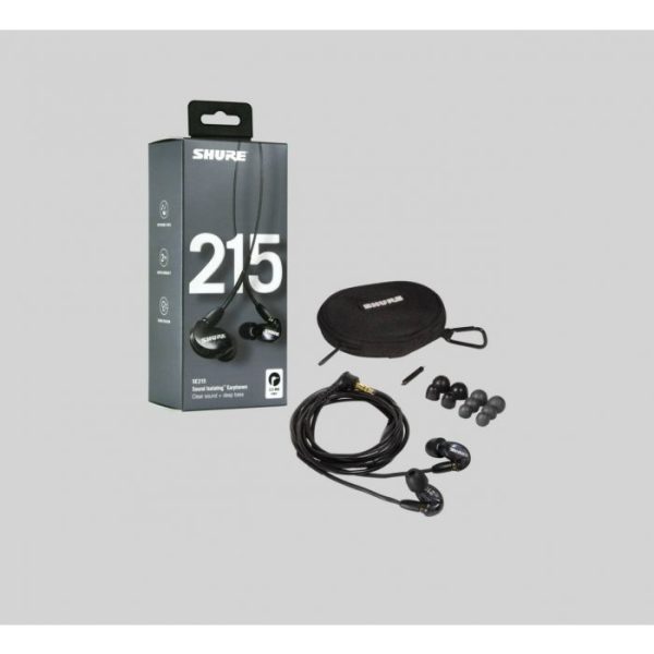 SHURE SE215 Earphones – Black - SingaporeProAudio