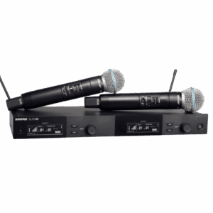 Shure SLXD24D/B58 Dual Digital Wireless Handheld Microphone System with 2 SLXD2/B58 - Image 1