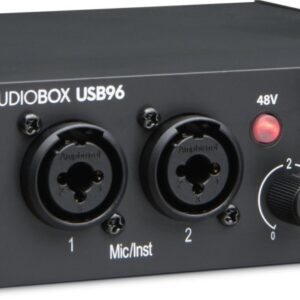 PreSonus AudioBox USB 96 Desktop 2x2 USB Audio/MIDI Interface (25th-Anniversary Black)