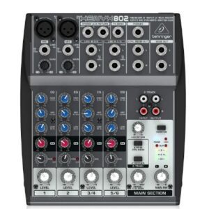 Behringer XENYX 802S Premium Analog 8-Input Mixer with USB Streaming Interface