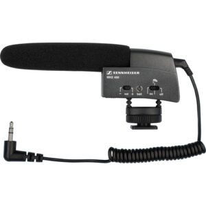 Sennheiser MKE400 Camera-Mount Shotgun Microphone 3.5mm for Video Camera or DSLR