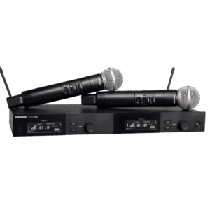 Shure SLXD24D/SM58 Dual-Channel Digital Wireless Handheld Microphone System with SM58 Capsules (H57: 520 to 564 MHz)