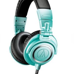 Audio-Technica ATH-M50x Closed-back Studio Monitoring Headphones – Icy Blue, Limited Edition