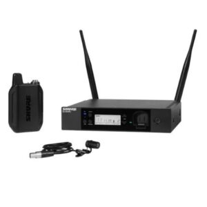 Shure GLXD14R+ Digital Wireless Rackmount Presenter System with WL185 Lavalier Microphone