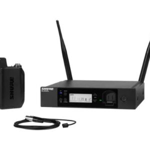 Shure GLXD14R+ Digital Wireless Rackmount Presenter System with WL93 Lavalier Microphone