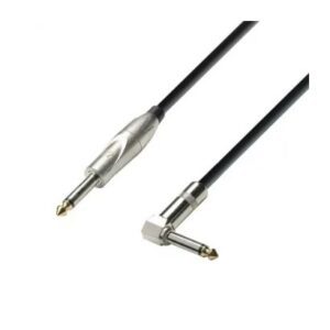 Adam Hall Germany K3IPR0300 Instrument Cable 6.3 mm Jack mono to 6.3 mm angled Jack mono 3 m