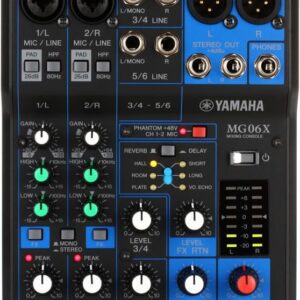 Yamaha MG06X 6-Channel Analogue Mixing Console