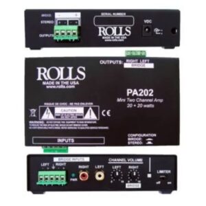 Rolls PA202 20W Class-D Mini Stereo Amplifier