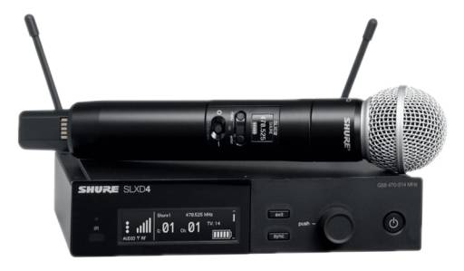 Shure SLXD24/SM58 Digital Wireless Handheld Microphone System (H57: 520 to 564 MHz)
