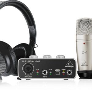 Behringer U-PHORIA STUDIO Recording/Podcasting Bundle with Interface, Mic, and Headphones - Image 1