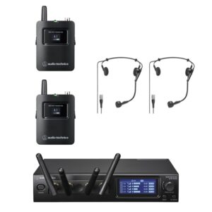 Audio Technica ATW-1421/ATM75cw System 20 PRO Dual Wireless Headworn Mic System