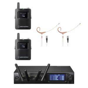 Audio Technica ATW-1421/BP894xCw-TH System 20 PRO Dual Wireless Headworn Mic System