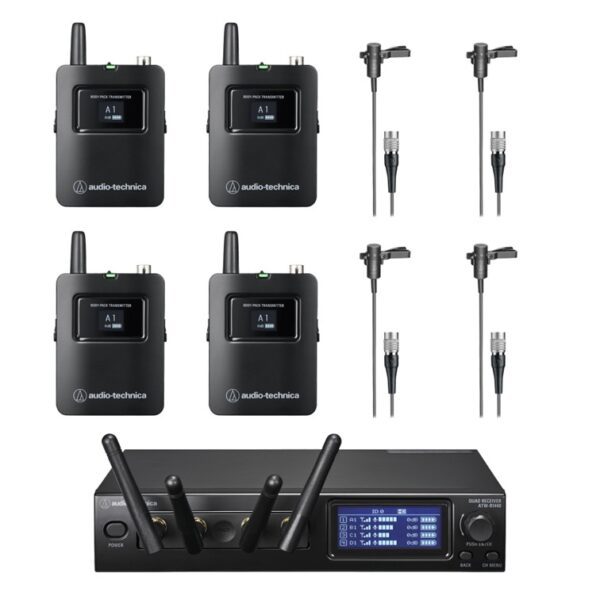ATW-1441 AT831cW System 20 PRO Quad Wireless Lavalier Mic System