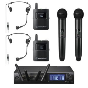 Audio Technica ATW-1443/ATM75cw System 20 PRO Quad Wireless Combo System
