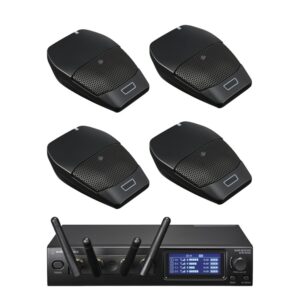 Audio Technica ATW-1446 System 20 PRO Quad Wireless Boundary Mic System