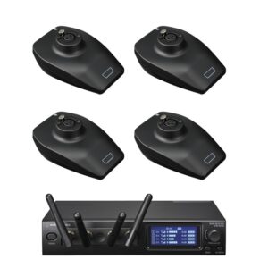 Audio Technica ATW-1447 System 20 PRO Quad Wireless Gooseneck Mic System